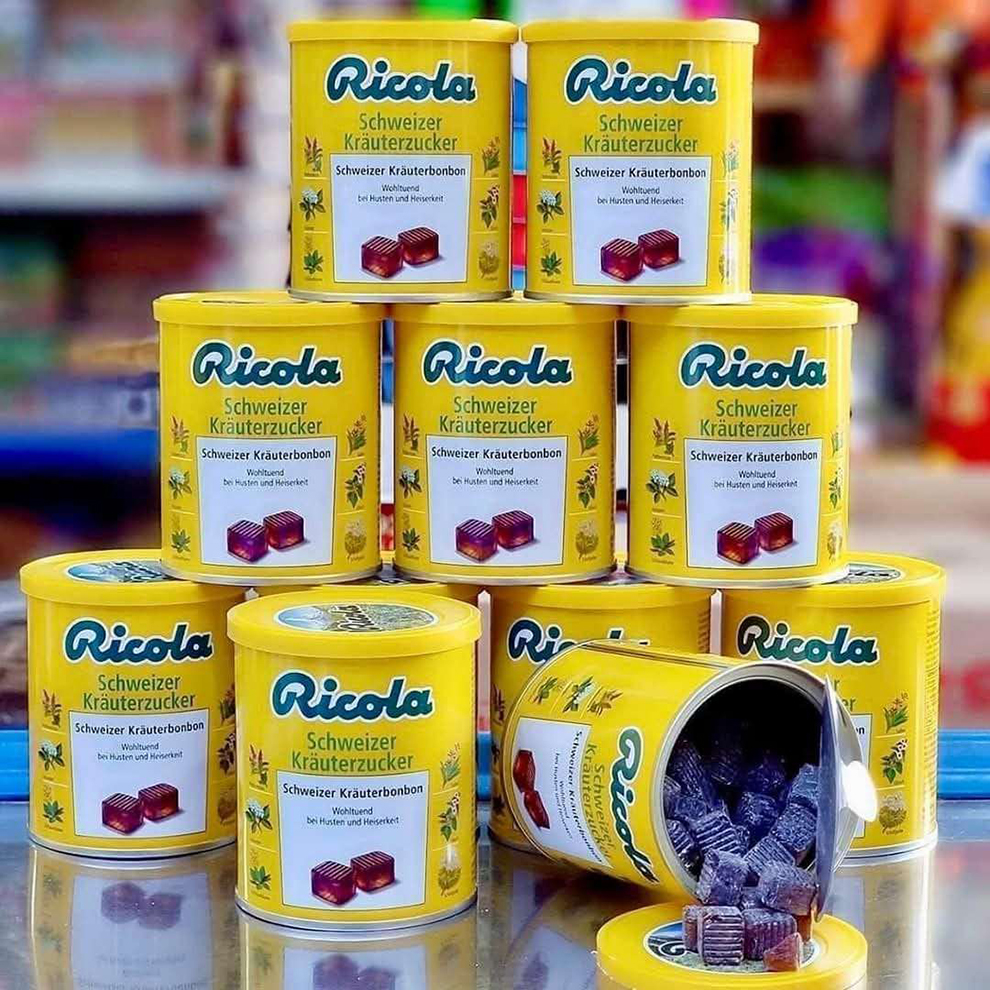 Cách dùng kẹo ngậm thảo mộc Ricola của Đức