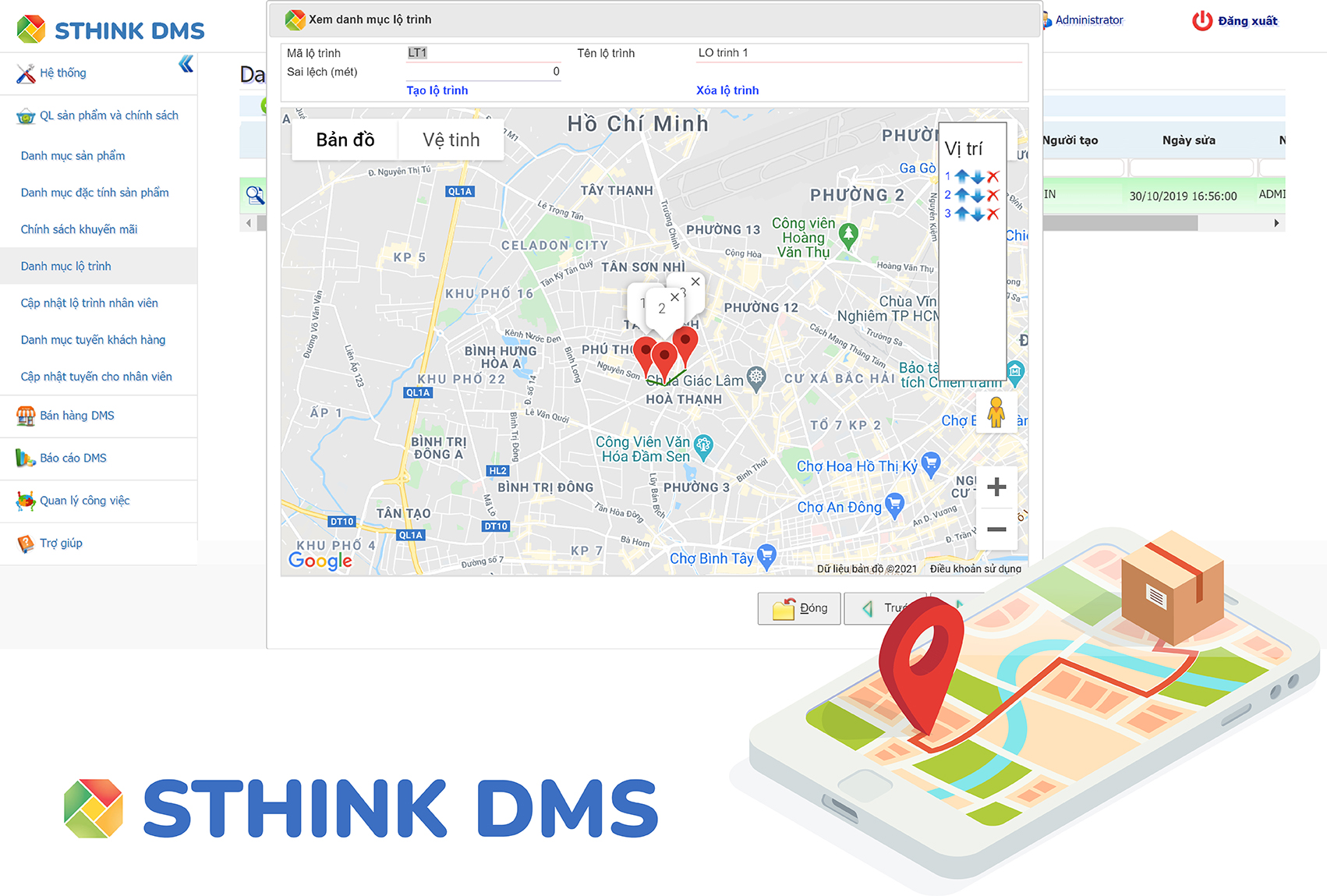 phần mềm quản lý kênh phân phối SThink DMS