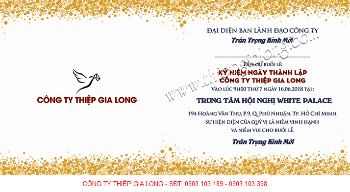 thiệp mời sự kiện 