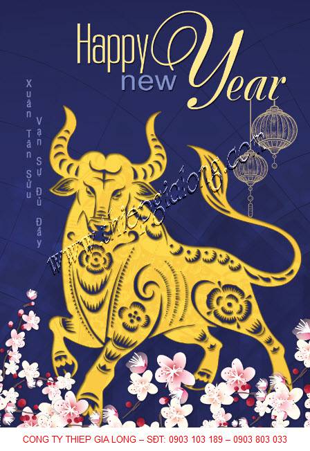 thiệp xuân tân sửu 2021