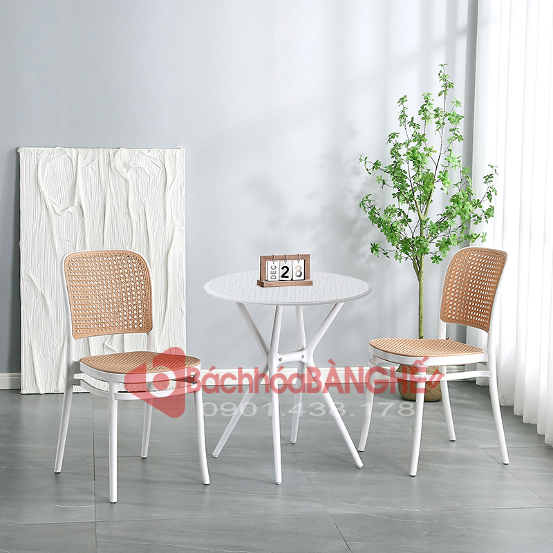 Bộ bàn ghế nhựa cafe trà sữa decor bàn nhựa ghế nhựa 238 Bộ bàn ghế nhựa cafe trà sữa decor bàn nhựa ghế nhựa 238