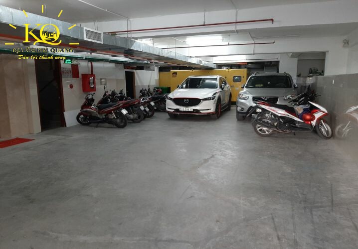 Hầm gửi xe tại tòa nhà Mekong Office Hầm gửi xe tại tòa nhà Mekong Office