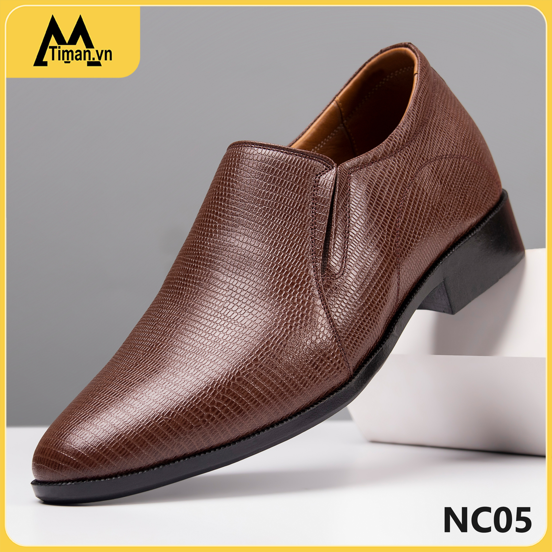 Giày tây da nam slip-on Timan Giày tây da nam slip-on Timan